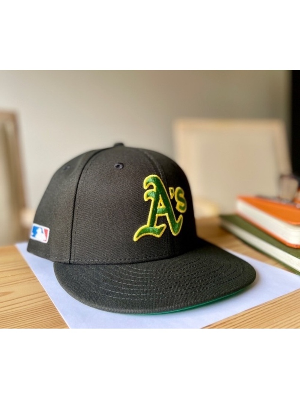 Vintage New Era Hat Club Oakland A’s Side Batty new era 71/8